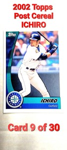  ICHIRO SUZUKI RC 2002 Topps / Post Cereal #9 of 30  MLB ROOKIE Mariners. M / NM