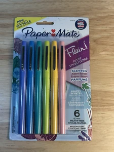 Pluma punta de fieltro Paper Mate estilo perfumado naturaleza escape 6/paquete Asst escuela oficina arte - Imagen 1 de 5