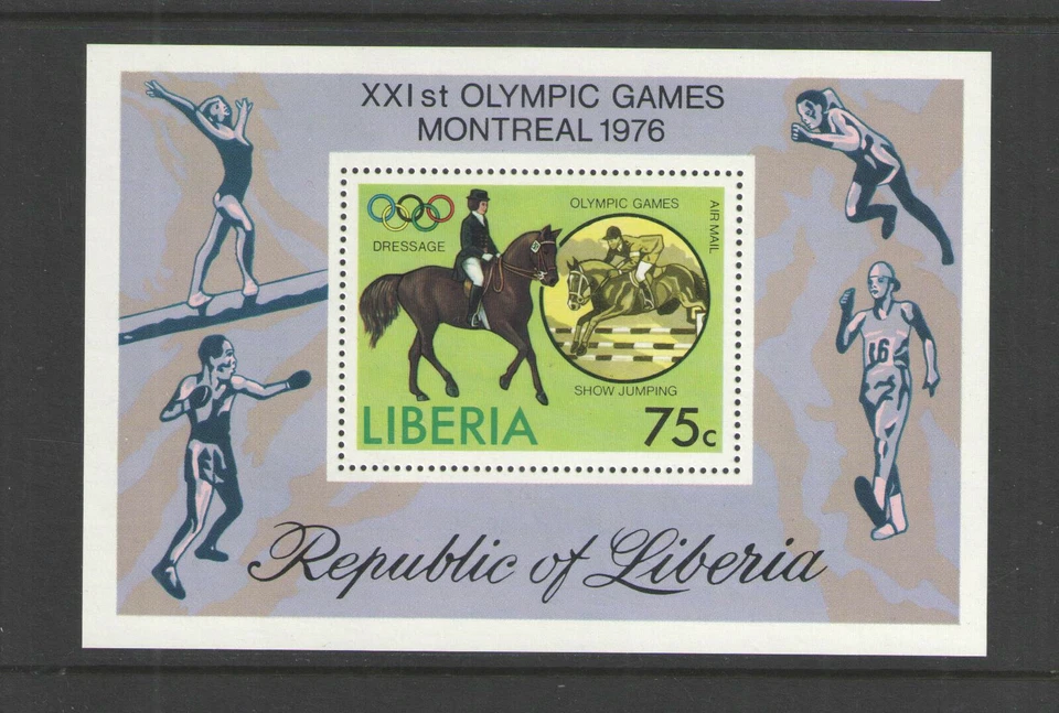 1976 年 LIBERIA SC # C211 奥林匹克运动会纪念品完好从未 HINGED — 第 1/1 张图片