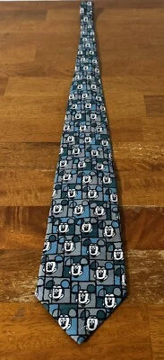 Corbata Mickey Unlimited Vintage Para Hombre Azul Multicolor Hecha en Estados Unidos Foto 1 de 4