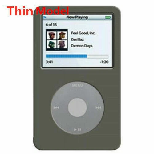New Silicone Skin Cover Case For iPod Classic 7th 160GB 6th 80GB 120GB Gray THIN - Image 1 of 1