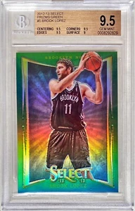 2012 Panini Select Brook Lopez Green Prizm /10 BGS 9.5 Nets Clippers SSP RARE - Picture 1 of 7