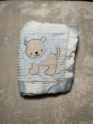 Starting Out Blue Lion Baby Blanket Plush Reversible Lovey Dillard's Exclusive - Image 1 of 4
