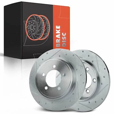 Drilled & Slotted Brake Rotors for Ford  Explorer Sport Trac Mercury Rear Side - Image 1 of 4
