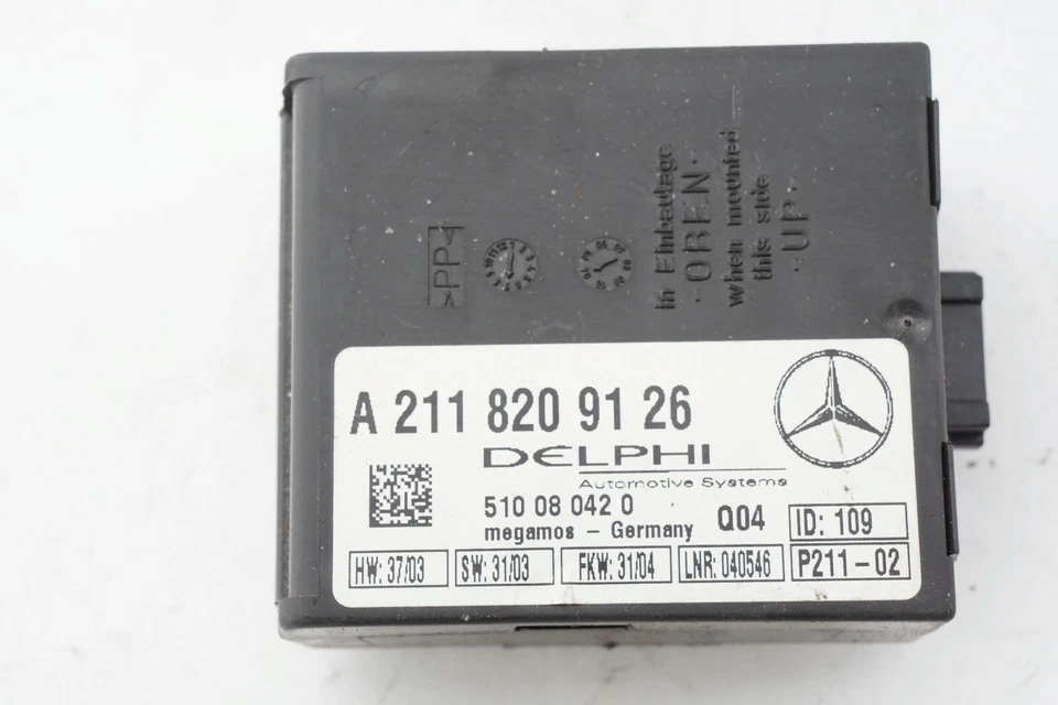 03 04 05 06 MERCEDES-BENZ CLK320 CONVERTIBLE MÓDULO DE CONTROL DE BLOQUEO DE ROBO OEM Foto 1 de 4