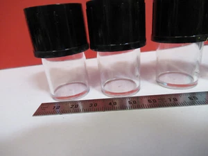 LOT EMPTY PLASTIC OBJECTIVE CANISTER OLYMPUS MICROSCOPE PART AS Pictured S8-B-52 - Picture 1 of 5