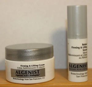 Algenist Firming & Lifting Cream Alguronic Acid  .5 oz + RETINOL SERUM 5 ML SET - Picture 1 of 11