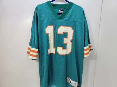 Camiseta masculina Dan Marino #13 Miami Dolphins NFL Throwback 1984 Reebok tamanho GG - Imagem 1 de 4