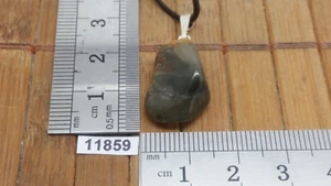 Pendentif JASPE + cordon reglable mineraux pierre roulée reiki bijou - Picture 1 of 1