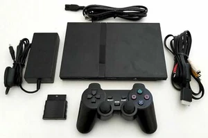 OEM Sony PS2 SLIM Video Game System Gaming Bundle Console Set Playstation-2 Mini - Picture 1 of 3