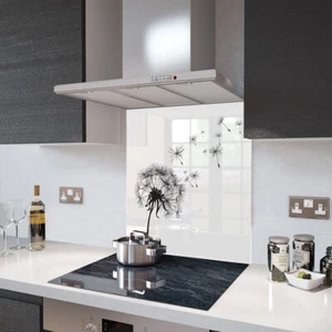 Vetro Splashbacks Tarassaco Vetro Bianco e Accessori - Realizzati da Premier Range - Foto 1 di 4