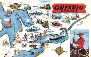 Bildkarte Provinz Ontario Kanada kanadische Mountie Postkarte - Bild 1 von 2