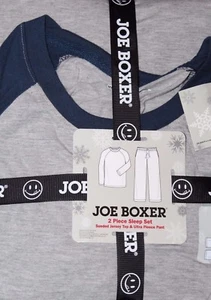 Joe Boxer Men's 2-Pc Sueded Jersey Top Ultra Fleece Pant Pajama Sleepwear Set M - Picture 1 of 2