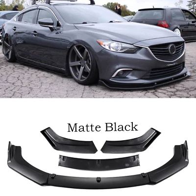 For Mazda6 2014-2018 Front Bumper Lip Splitter Spoiler Matte Black Body Kits Foto 1 de 4