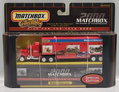 Matchbox Rigs Kenworth Aerodyne History of Motorcycles Special Edition 2000 NEW - Image 1 of 4