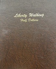 Liberty Walking Half Dollars in Dansco album 62 pièces