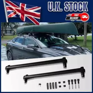 Top Roof Rack Cross Bar Luggage Carrier W/Lock For Jaguar XF XE MK1 MK2 2008-24 - Picture 1 of 10