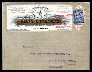 COLOMBIA 1940 US ADVERTISING EXPORTER, IMPORTERS CONSIGNMENTS, AGENTS GANEM - Picture 1 of 2