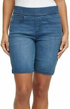 DKNY Pull on Jean Shorts Blue Denim With Stretch Waistband Womens Size Small