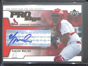 2005 Upper Deck Pro-Sigs Baseball Autograph #SS-YM Yadier Molina