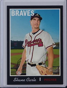 Shane Carle 2019 Topps Heritage Black Border /50 Base Parallel Atlanta Braves - Picture 1 of 2