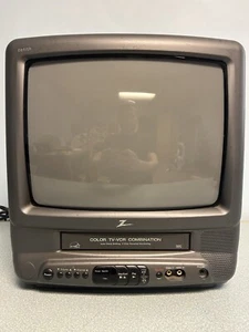 Vintage 2001 Zenith 13" Color TV VHS VCR Combo Retro Gaming TVBR1342Z - Picture 1 of 24