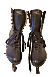 New ListingMacgregor Black Leather Figure Skates Men Size 11 Vintage
