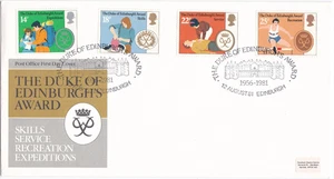 GB 1981 DUKE OF EDINBURGH'S AWARD POST OFFICE FDC - Picture 1 of 1