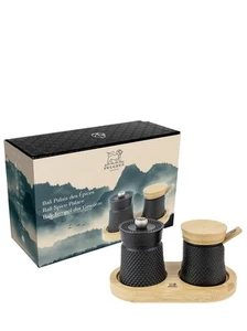 Bali Fonte Cast Iron Pepper Mill and Salt Cellar Gift Set, 3-Inches, Black (3... - Bild 1 von 8