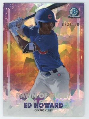 Ed Howard 2021 Bowman Chrome Dawn of Glory Atomic Refractor /150 #DOG-6 Chicago - Image 1 of 3