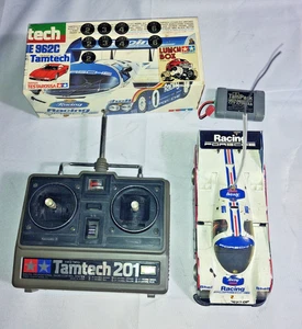 Vintage 1/24 Tamtech Porsche 962C Body, chassis with crystal, batt, transmitter - Picture 1 of 18