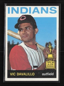 1964 Topps #435 Vic Davalillo Cleveland Indians ottime condizioni ** macchia sul retro ** - Foto 1 di 2