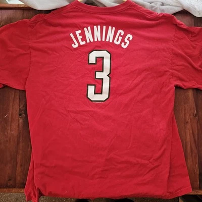 Camiseta deportiva vintage de los Milwaukee Bucks Brandon Jennings de la NBA con pantalla XXL Foto 1 de 4