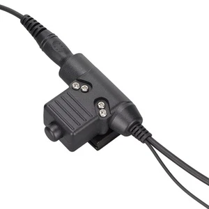 Throat Mic Headset U94 PTT With Finger Mic Compatible For XIR P8268 Fit - Zdjęcie 1 z 22