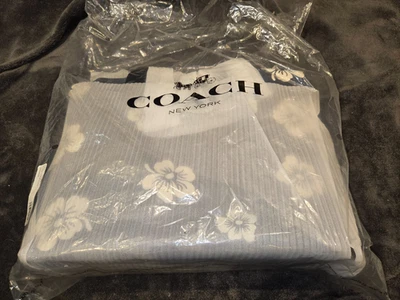 Nuevo Bolso de Mano Coach de Lona 38 Aloha Estampado Floral Todavía en Plástico Foto 1 de 4