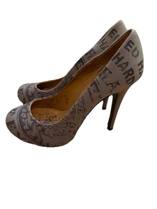 Tacón Ed Hardy Love Kills Slowly para mujer talla 8 vintage - Imagen 1 de 5