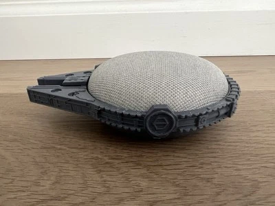 Soporte de montaje impreso en 3D Google Home Mini Halcón Milenario Star Wars Foto 1 de 4