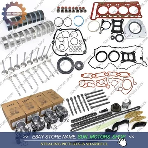 OEM Rebuild Engine Overhaul Kit Pistons Vavles For VW Audi A3 A4 A5 1.8T CJE CJS - Picture 1 of 18