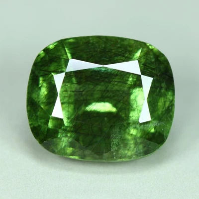 3,96 Cts " 100% Natural Sin Calentar MANCHURIANO Rutilo Verde Peridoto_Pakistán" Foto 1 de 3