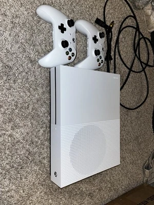 Xbox One S 1TB Console with Dual Wireless Controllers - White - Image 1 of 3