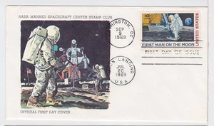 TurtlesTradingPost- Moon Landing 1969 FDC #C76 NASA Spacecraft Center Stamp Club - Picture 1 of 2