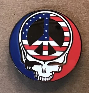 Grateful Dead Peace USA Anstecknadel. Hutnadel. Steal Your Face.  Hochwertig! - Bild 1 von 3