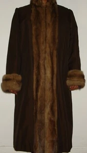 Abrigo de piel de tela de sable e impermeable ruso talla 6-8 ENVÍO GRATUITO - Imagen 1 de 6