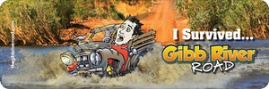 I Survived Gibb River Road Bumper Sticker v 2 - Kimberley Western Australia