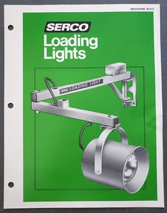 BROCHURE 1970s Serco Loading Dock Lights Vintage Industrial Ephemera - Picture 1 of 7