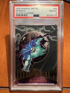1995 Fleer Marvel Metal Morbius #60 PSA 8 NM-MT | Vampire Foe of Spider-Man - Picture 1 of 2