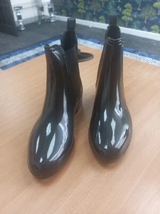 Damen Chelsea Stiefeletten Damen Freizeit Händler niedriger Absatz Leder Wildleder Schuhe - Bild 1 von 5