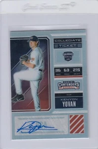 2018 Panini Elite Contenders Kenyon Yovan Holo ROOKIE AUTO #D25 ANGELS KOSTENLOSER VERSAND - Bild 1 von 1