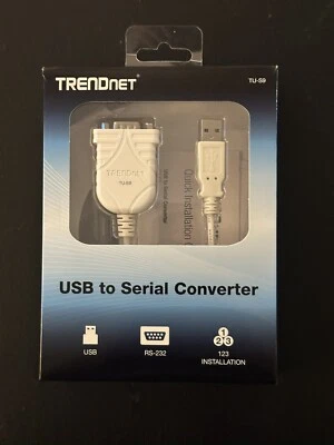 TRENDnet USB to Serial Converter TU-S9 For Connections New Open Box - Image 1 of 4