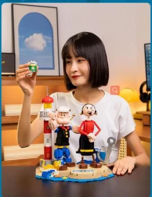 Auténticos bloques de marinero y oliva PANTASY 86401 Popeye en stock 33 cm H Foto 1 de 4